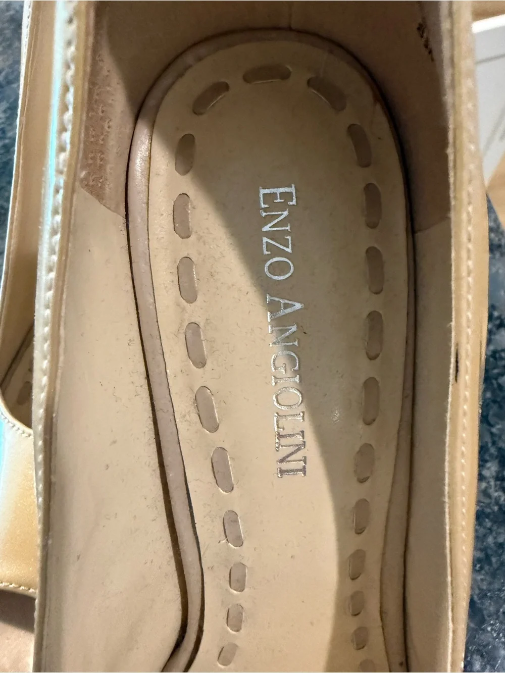 Enzo Angiolini Nude Patent Platform Pump